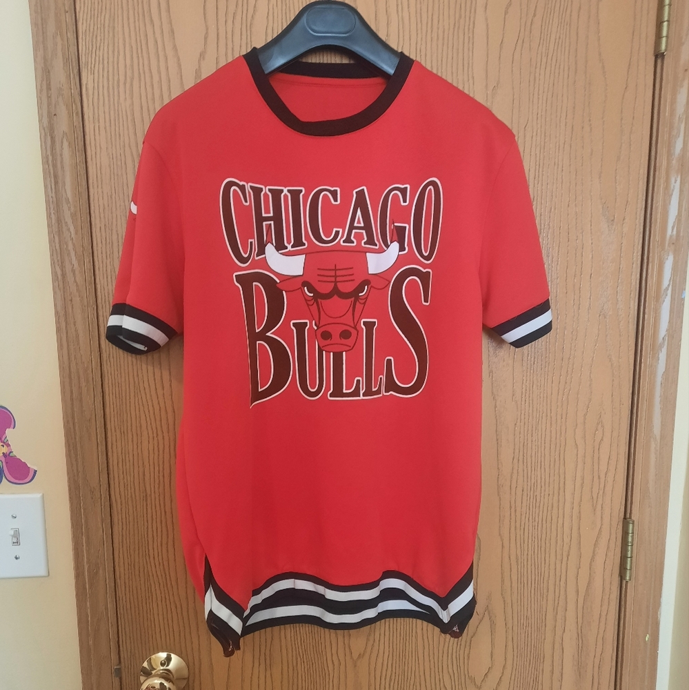 Chicago Bulls Vintage Mens Warm Up Shooting Shirt Size L